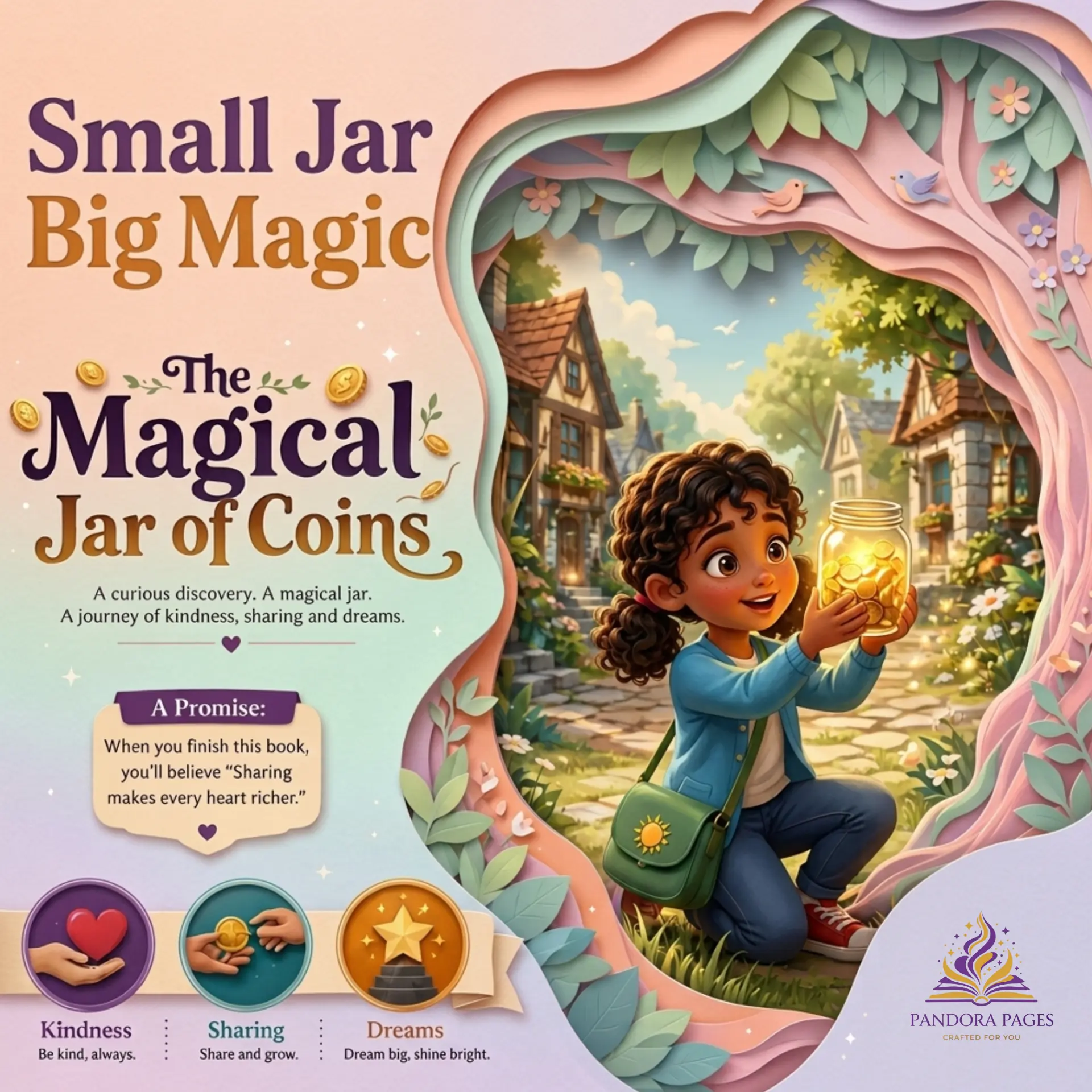 The Magical Jar Of Coins — 8.5 by 8.5 inch square cover